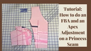 Tutorial How to do an FBA and Apex Adjustment on a Princess Seam [upl. by Htiduy431]