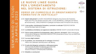 Le nuove linee guida per lorientamento nel sistema distruzione  26 aprile 2023 alle 1430 [upl. by Driscoll]