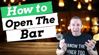 Bartender Training  How to Open amp SetUp the Bar [upl. by Bayer]