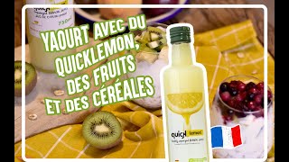 🇫🇷 Petit déjeuner au yaourt et aux fruits 🍋 QuickLemon recipes [upl. by Nnateragram]