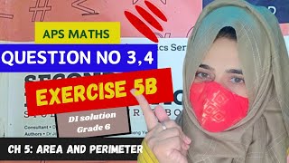 Exercise 5B Question 3 amp4area amp perimeter apsmaths Maths book 1 updated edition Grade 6 NSM1 📖 [upl. by Adis]