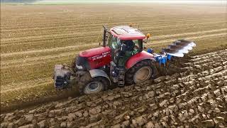 Ploegen  Ploughing  Sowing  Pflügen  Säen  Wintertarwe  Winterweizen  Case IH  Lemken [upl. by Ydiarf]