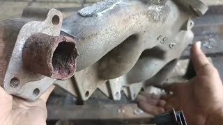 How to weld repair the intake manifold  torch welding [upl. by Urita152]