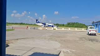 ATR 42 de Aerogaviotas en Playa Baracoa [upl. by Alsworth]