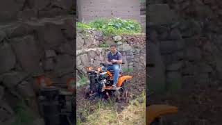 mini tractor machine for plowing rice fields shorts [upl. by Eiroj]