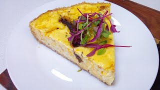 Delicious Healthy QUICHE with BILTONGCured Meat Easy BRUNCH [upl. by Girvin]