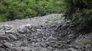 Debris Flow  Le Poucet  Orelle  Savoie Maurienne  1er Juin 2016 [upl. by Maidel930]