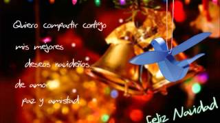 Tarjeta animada de Navidad Compartir contigo en esta Navidad [upl. by Adiaroz]