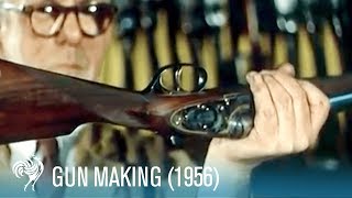 Gun Making Lock Stock amp Barrel 1956  British Pathé [upl. by Neras29]