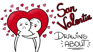 SAN VALENTÍN  Drawing About 🌹 [upl. by Ynattyrb]