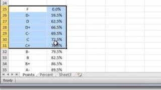 How to assign letter grades in Excel [upl. by Nagorb396]