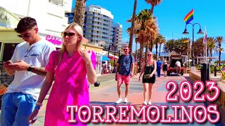 Torremolinos Spain 🇪🇸 Beautiful Sunny Morning Seafront Walk May 2023 Costa del Sol 4K [upl. by Ellicec]