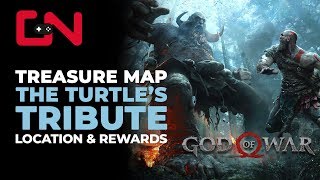 God of War The Turtles Tribute Treasure Map Solution amp Location [upl. by Barny]