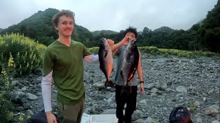 Final catch amp cook with mates  Kaikoura Spearfishing [upl. by Nadaba]