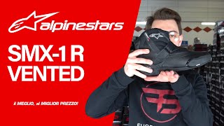 Alpinestars SMX1 R VENTED V2  tuttoperlamotoit [upl. by Blanding490]