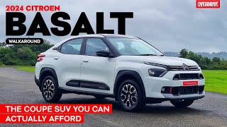 2024 Citroen Basalt walkaround  all the details you should know I odmag [upl. by Alyak]