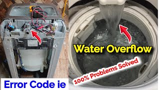 fully automatic washing machine ie error code washing machine water overflow  washing machine ie [upl. by Leasa]