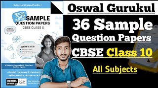 Oswal Gurukul 36 Sample Question Papers CBSE Class 10 Exam 2024  All Subject  Detailed Review [upl. by Awad]