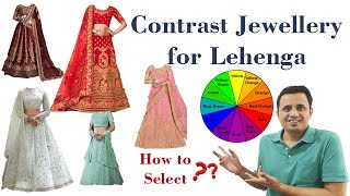 Jewellery for Bridal Lehenga  How to select Contrast Jewellery for Lehenga [upl. by Hays]