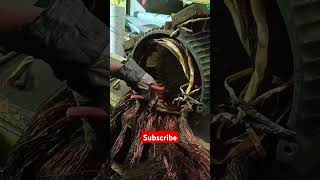 Best way to remove wire of 50 HP induction motor inductionmotor inductionkit acservomotor [upl. by Naraj]