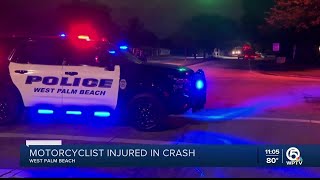 Motorcyclist involved in West Palm Beach crash [upl. by Kleper735]