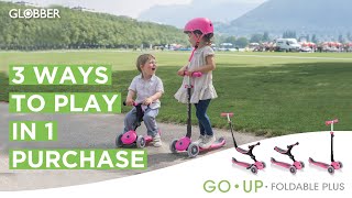 GO•UP FOLDABLE PLUS scooter with seat for toddlers aged 15M  7Y with a 100 toolless design [upl. by Nahaj]