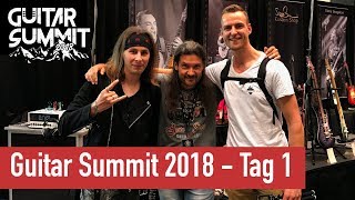 Guitar Summit 2018  Tag 1 amp Victor Smolski Interview  Guitar Master Plan [upl. by Ahsiak489]