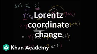 Lorentz transformation for change in coordinates  Physics  Khan Academy [upl. by Higginson763]