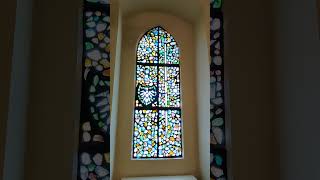 13thcentury Stained Glass Whindow in The Malbork Castle  Zamek w Malborku  Ordensburg Marienburg [upl. by Algy553]