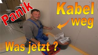 Elektroinstallation auf der Baustelle👍 Kabel suche im Trockenbau 💡 Freunde des Stroms 💡 [upl. by Brigid]