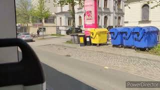 CVAG Chemnitz Tram Linie 4 Hauptbahnhof  Zentralhaltestelle [upl. by Anitnerolf]