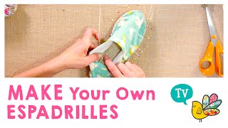 Make your own Espadrilles [upl. by Ahsiaa]