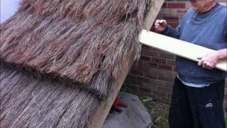 How To Build A Thatch Roof UK European style [upl. by Afatsuom]