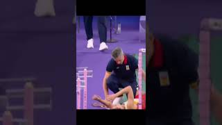 ACL tear during Olympic match Paris 2024 orthopedics acltear parisolympics2024 [upl. by Neersin]