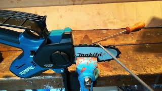 MAKITA DUC101Z Chainsaw Chain Sharpening Tips [upl. by Kristal729]