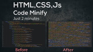 HTMLCSSJs Code Minify 2020 [upl. by Anair]