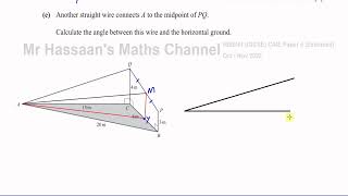 058041ON22 IGCSE November 2022 Paper 41 Q8 3D Trigonometry The Cosine Rule [upl. by Elvera]