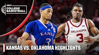 Kansas Jayhawks vs Oklahoma Sooners  Full Game Highlights  ESPN College Basketball [upl. by Persas755]