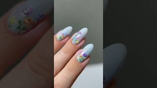 🩵💐🪻 Colorful delicate Met Gala floral nails nailart nailpolish naildesigns [upl. by Andreana973]