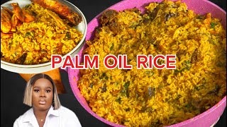 HOW TO COOK PALM OIL RICE NATIVE RED [upl. by Lledrac]