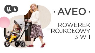 Rowerek trójkołowy z obracanym siedziskiem AVEO Kinderkraft [upl. by Carly]