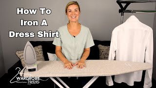 How to Iron a Mens Dress Shirt [upl. by Rowe]