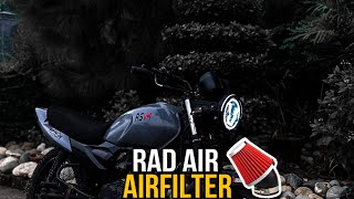 RAD Air filter installed💀 YBR170G🖤 [upl. by Eivol]