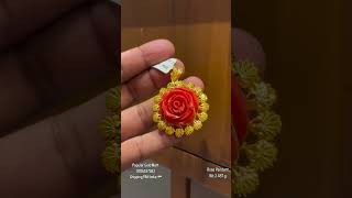 ✨💖 Wonderful 🪙 Gold Rose Pendant usvtrendyjewellery shortsviral youtubeshorts trending rose [upl. by Ahsatak]