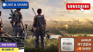 Tom Clancys The Division 2  Ryzen 5 5600X  RX 6600 XT 1080 ULTRA Settings rx6600xt ryzen5600x [upl. by Allecnirp20]