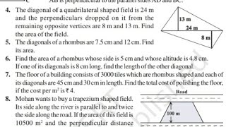 Q6  ex 91  Mensuration  Class 8th  Maths ncert [upl. by Lindberg]