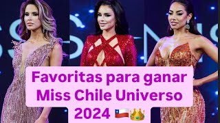 Favoritas para ganar Miss Chile Universo 2024 [upl. by Nnylassej457]