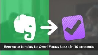 Evernote to OmniFocus Integration  Todos [upl. by Toulon]