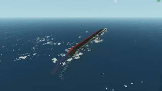 stormworks sinking RMS Spikia [upl. by Amii694]