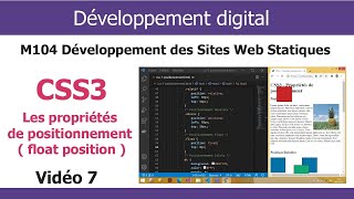 CSS3 Darija V7  Les propriétés de positionnement  float position [upl. by Andreas428]